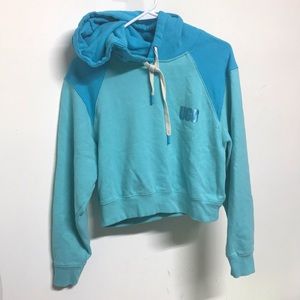 Ugg Crop Hoodie Turquoise Blue